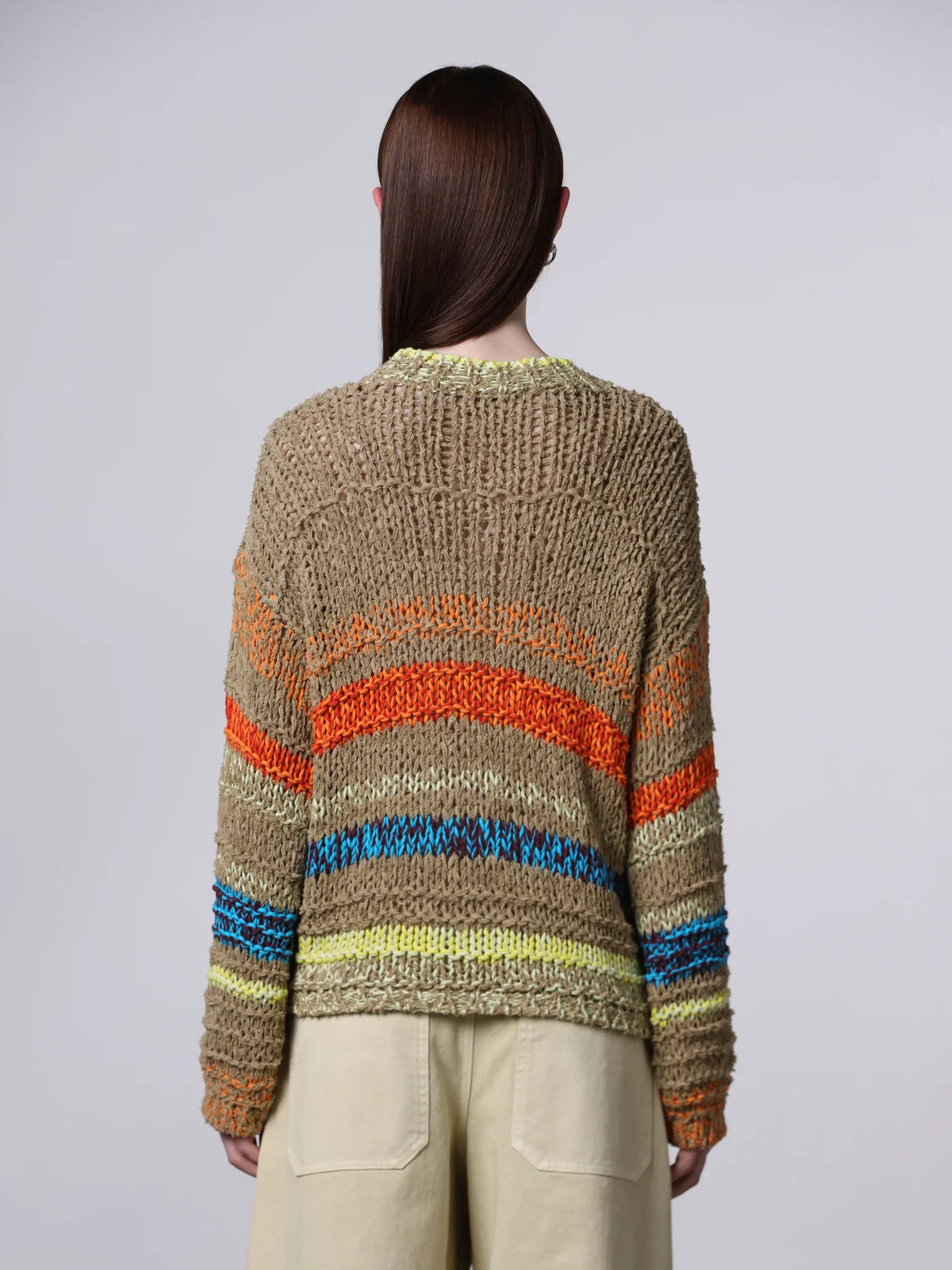 Roberto Collina Knit Striped V-Neck