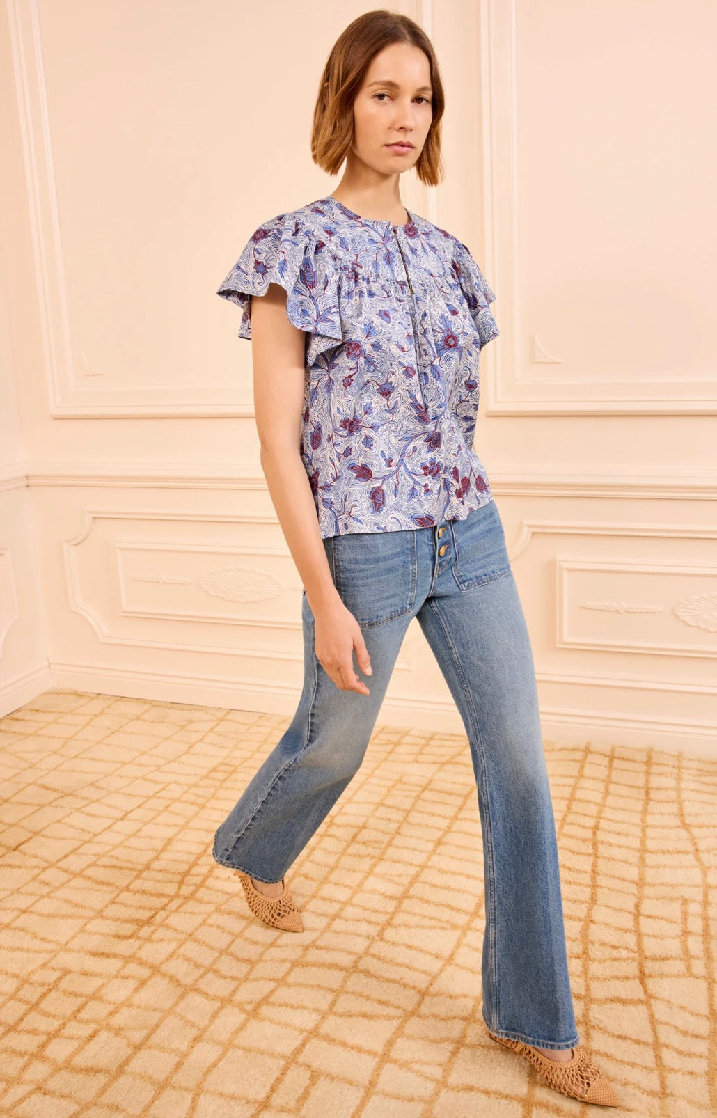 Ulla Johnson Perline SS Cotton Blouse