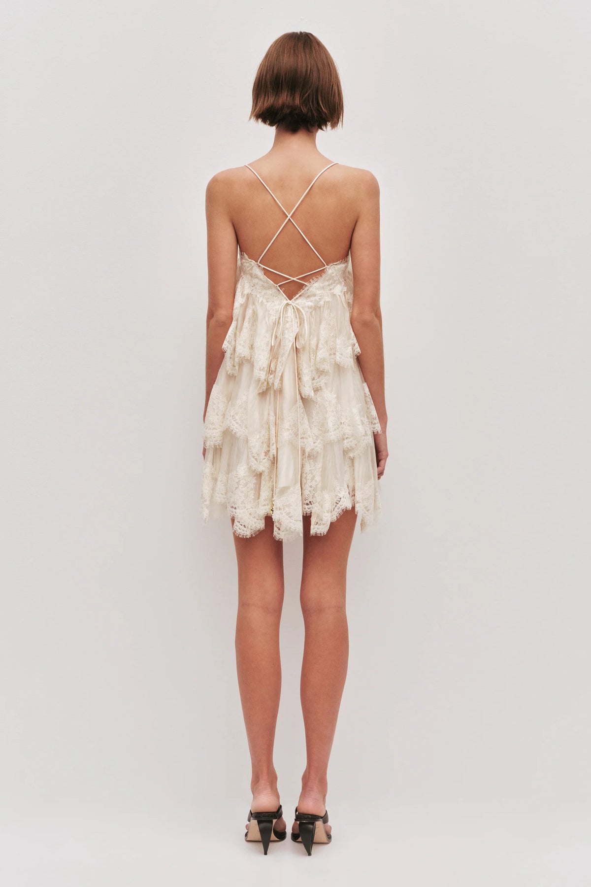 AJE OPHELIA LACE MINI DRESS