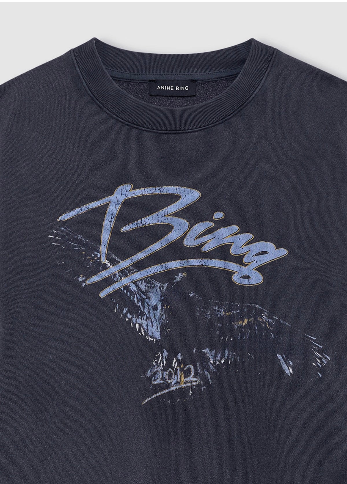 ANINE BING SPENCER SWEATSHIRT EAGLE