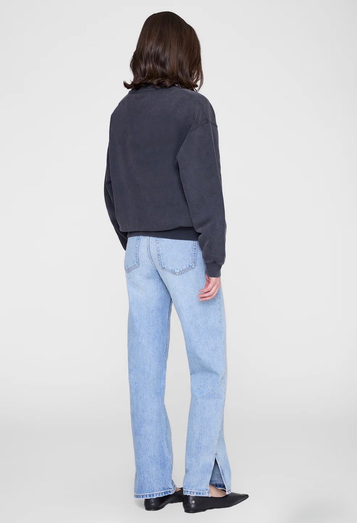 ANINE BING SPENCER SWEATSHIRT EAGLE