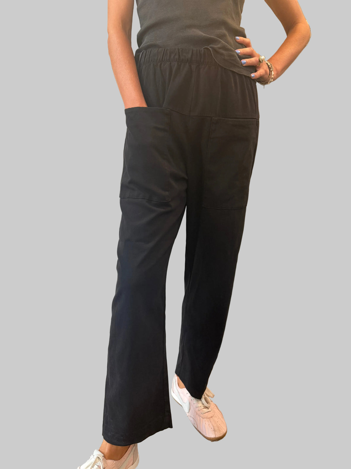 TRANSIT ELASTIC WAIST WITH FRONT POCKET TROUSERS