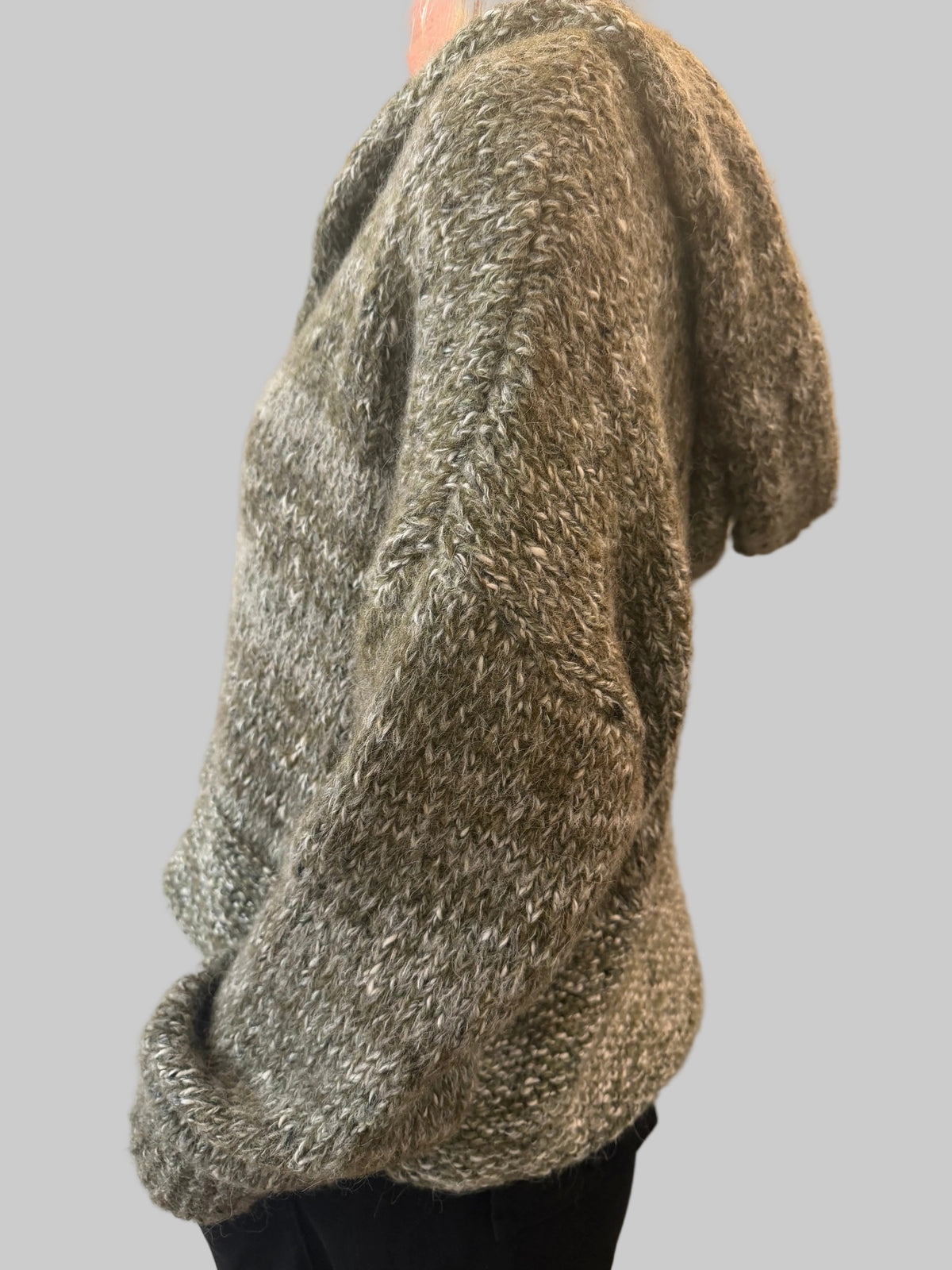 TRANSIT HOODED CARDIGAN IN ALPACA BLEND