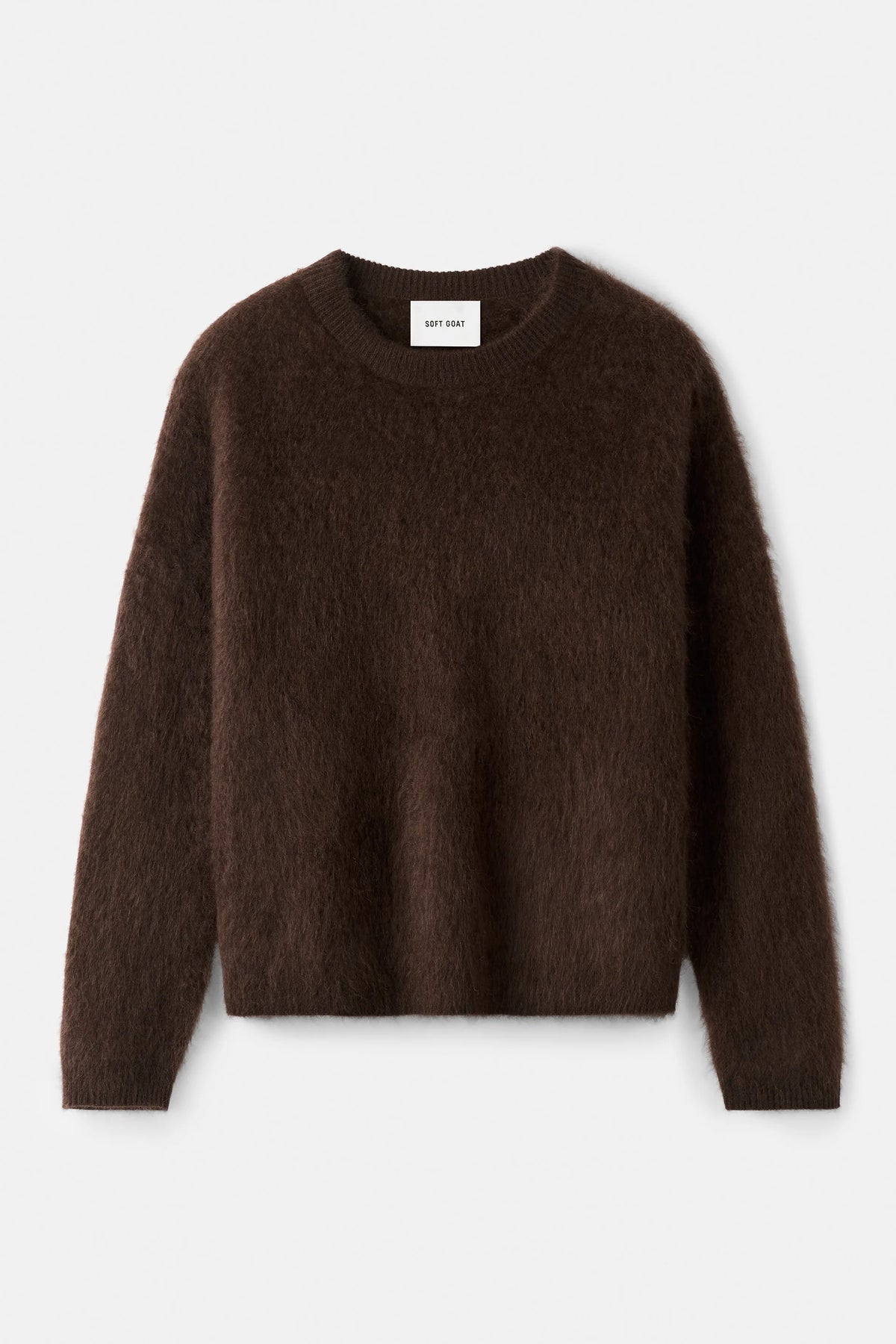 Soft Goat Brushed Boyfriend Crewneck