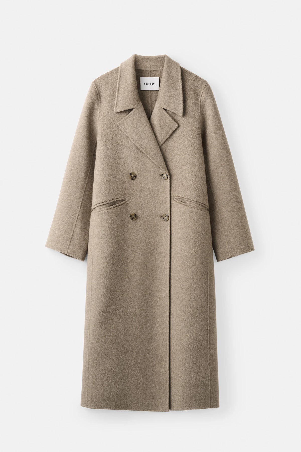 Soft Goat Double Breasted Coat