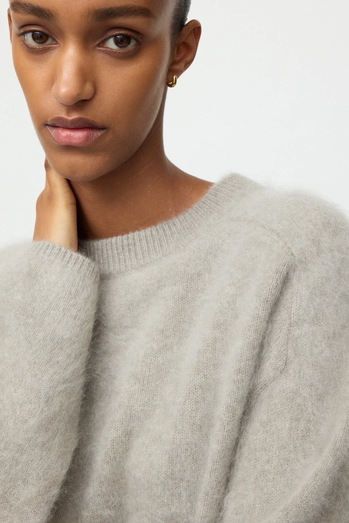 Soft Goat Brushed Crewneck