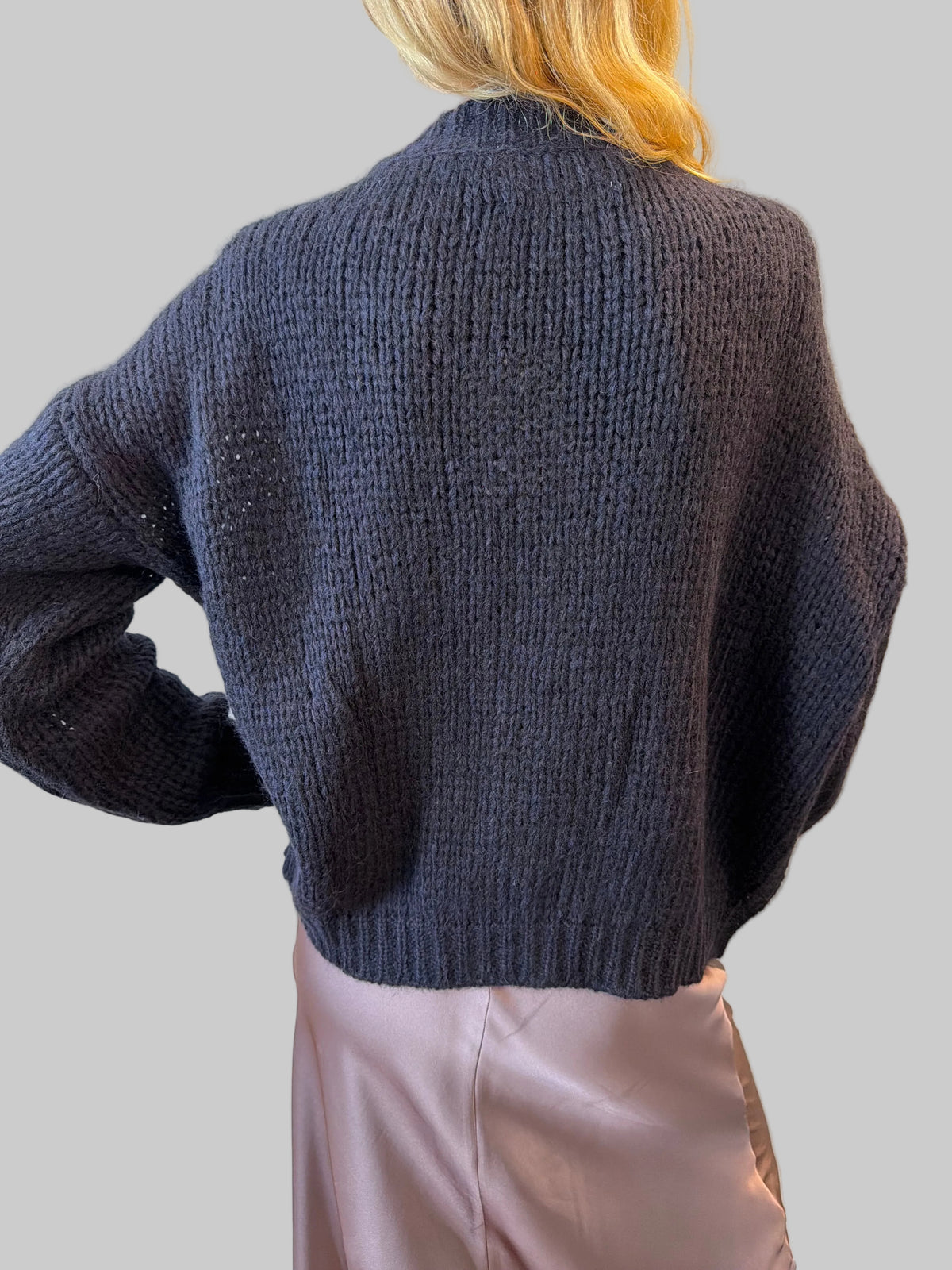 ROBERTO COLLINA KNIT ALPACA CARDIGAN