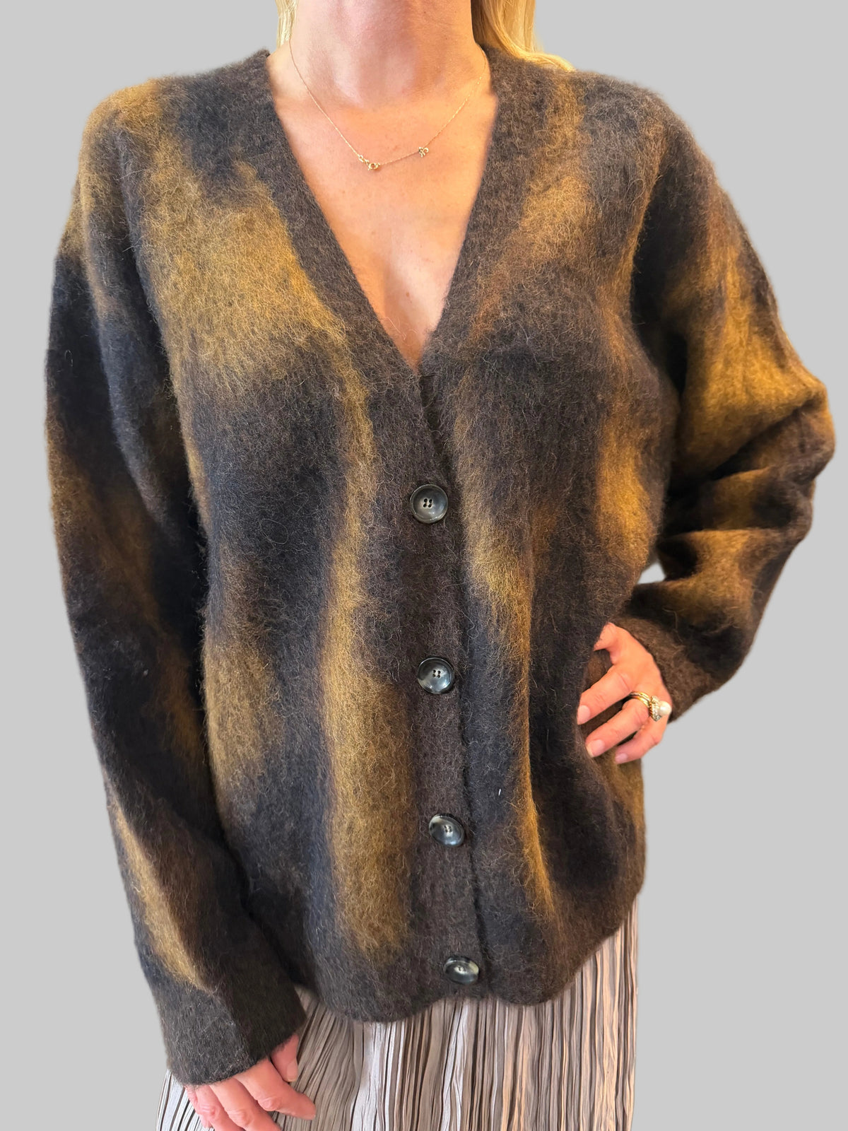 ROBERTO COLLINA KNIT CARDIGAN