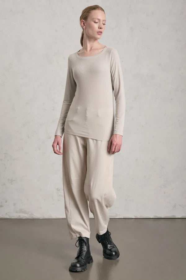 TRANSIT STRETCH MODAL JERSEY BOAT NECK T-SHIRT