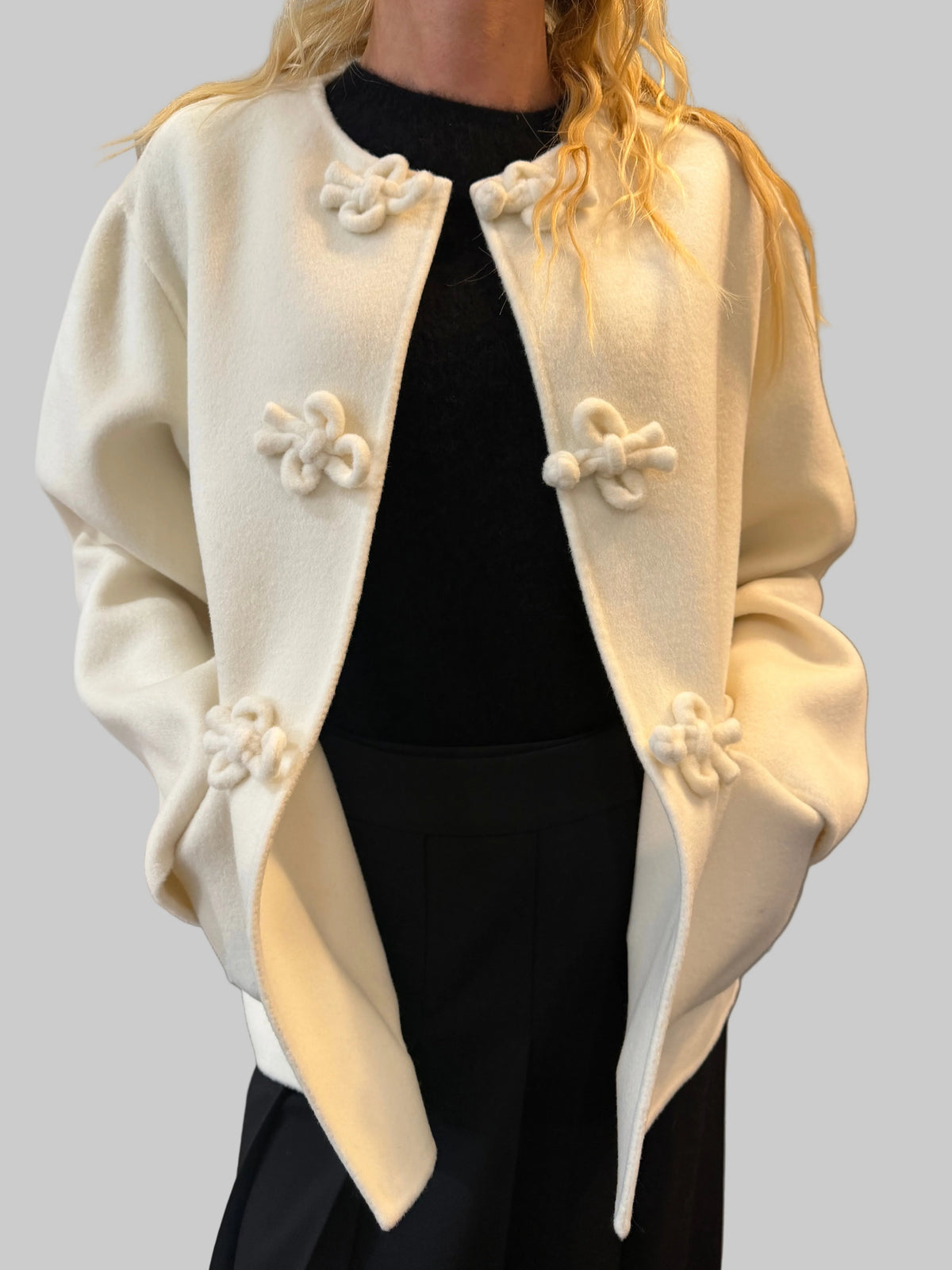 PAROSH LEAK JACKET WITH FROG CLOSURES