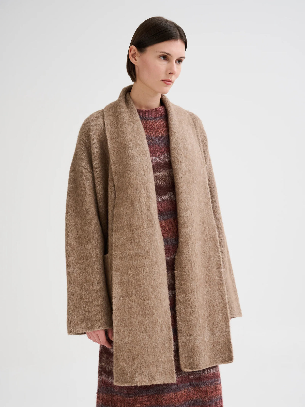 ROBERTO COLLINA SHORT COAT WITH INTEGRATED