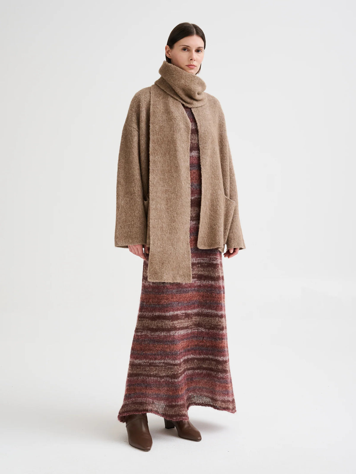 ROBERTO COLLINA SHORT COAT WITH INTEGRATED