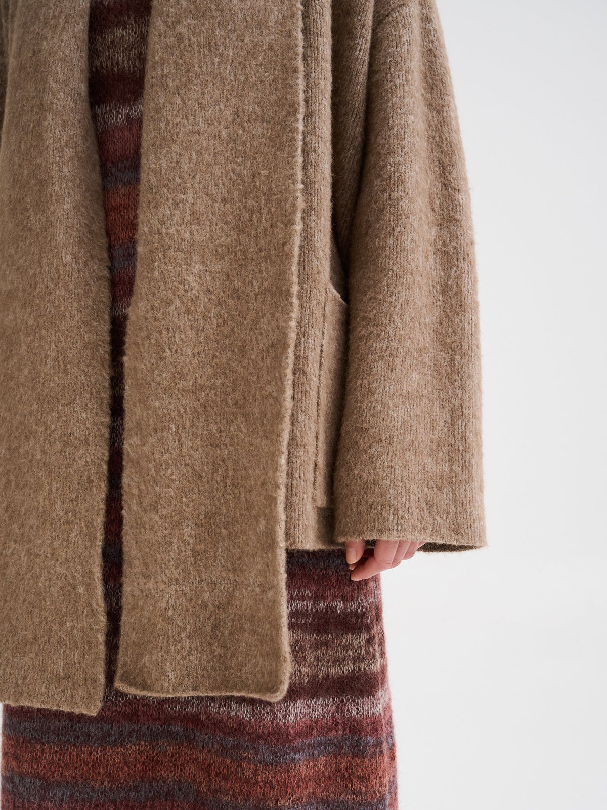 ROBERTO COLLINA SHORT COAT WITH INTEGRATED