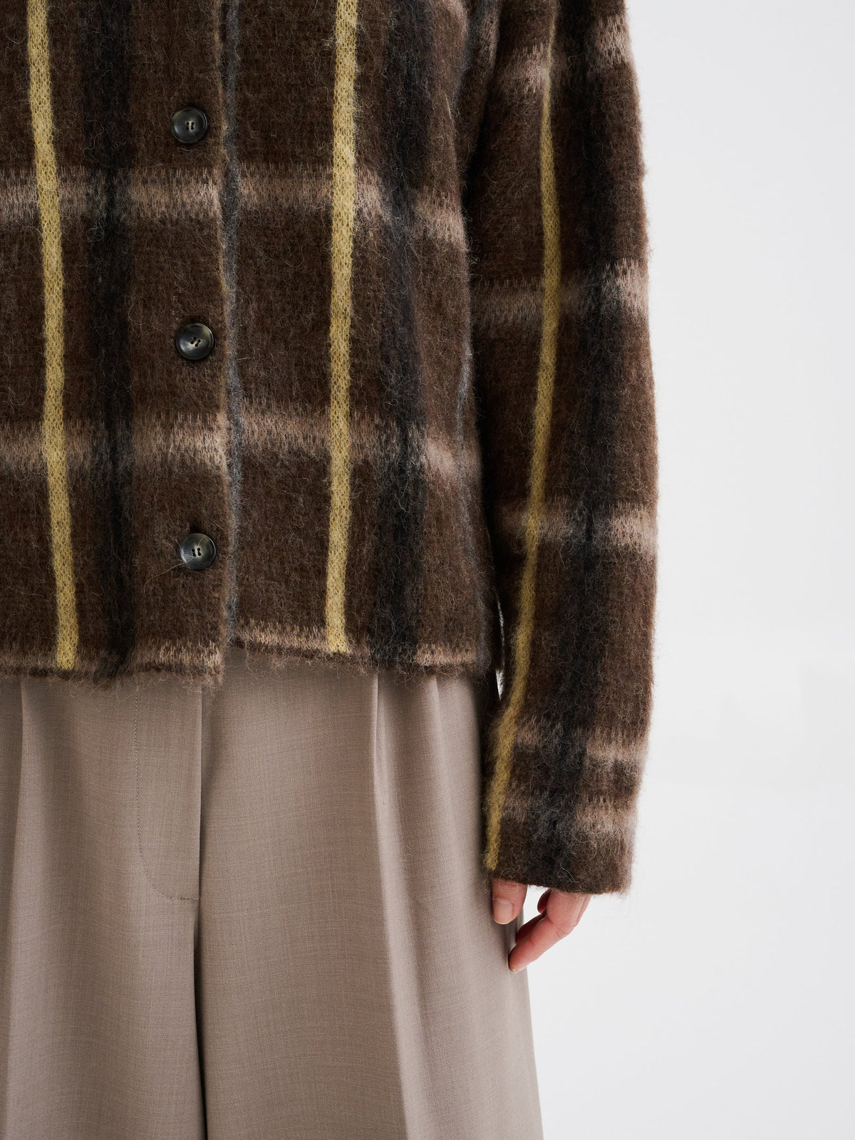 ROBERTO COLLINA GEOMETRIC JACQUARD OVERSHIRT