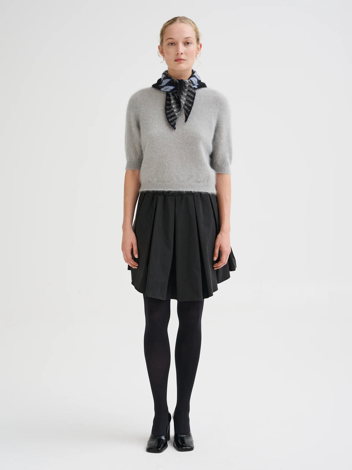 ROBERTO COLLINA NORDIC JACQUARD BANDANA