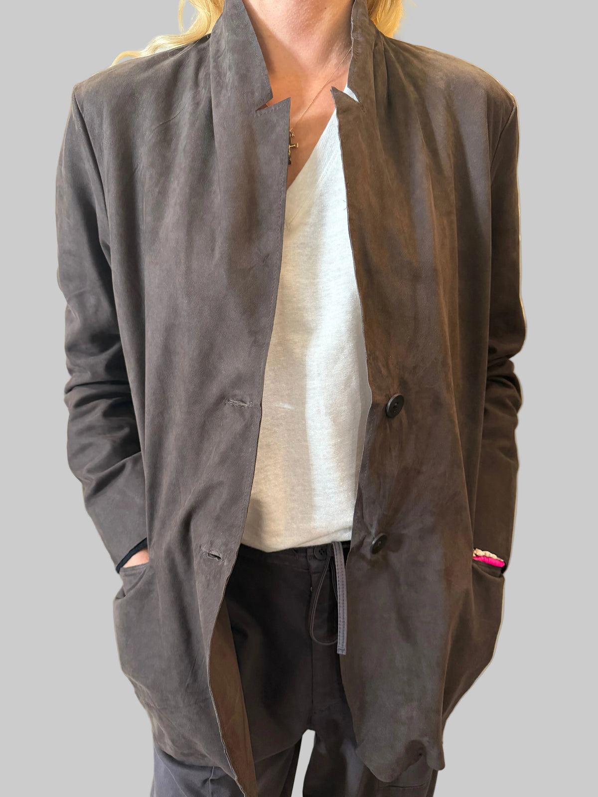TRANSIT LEATHER BLAZER