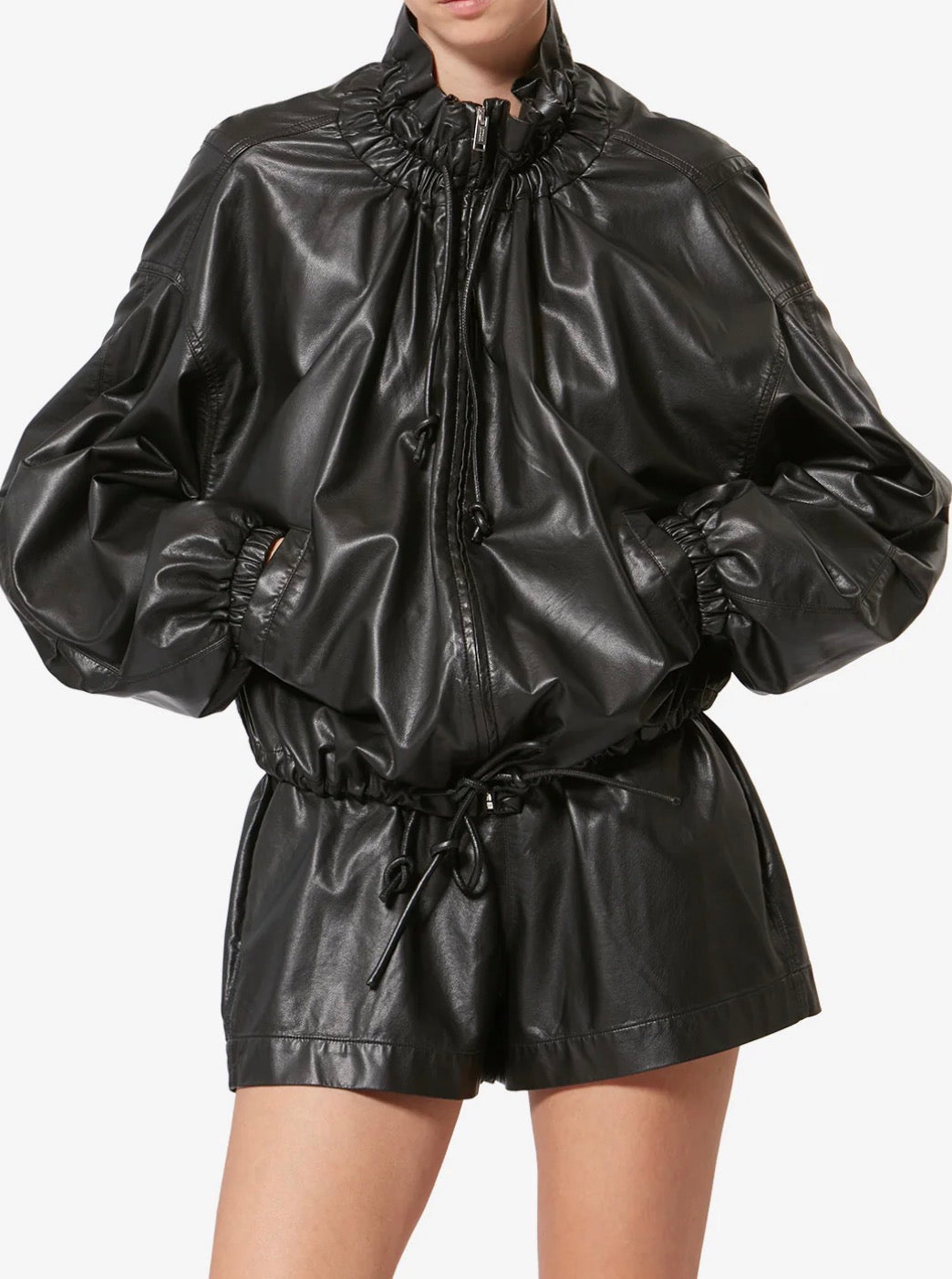 ISABEL MARANT ETOILE NEELA FAUX LEATHER JACKET