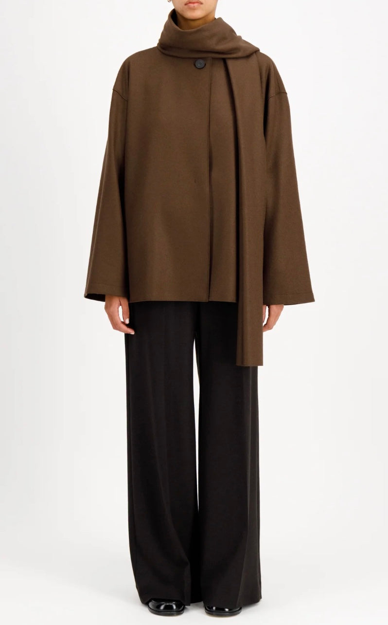 HARRIS WHARF SCARF JACKET CASHMERE BLEND