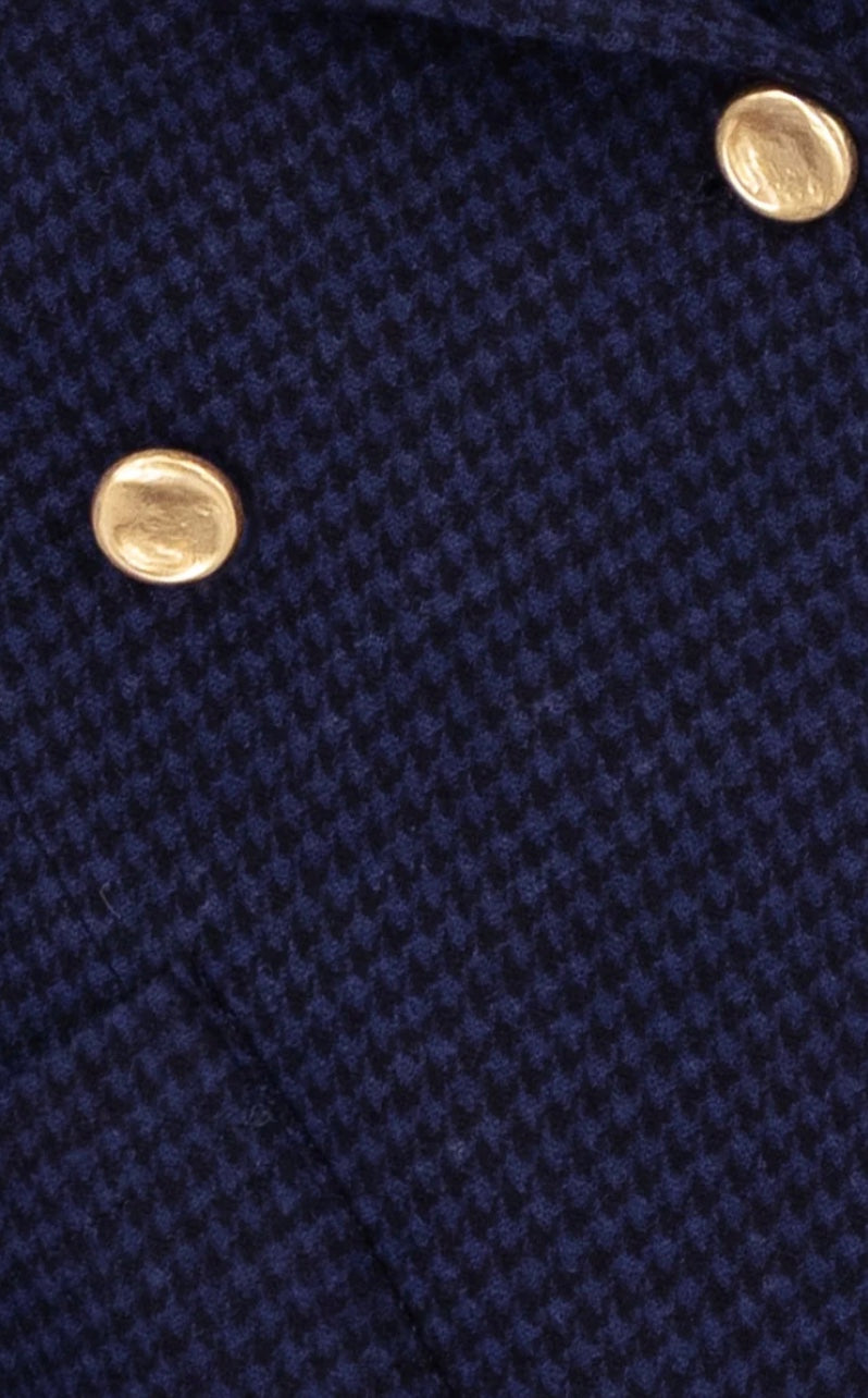 HARRIS WHARF BLAZER PATTERENED IN MOLESKIN