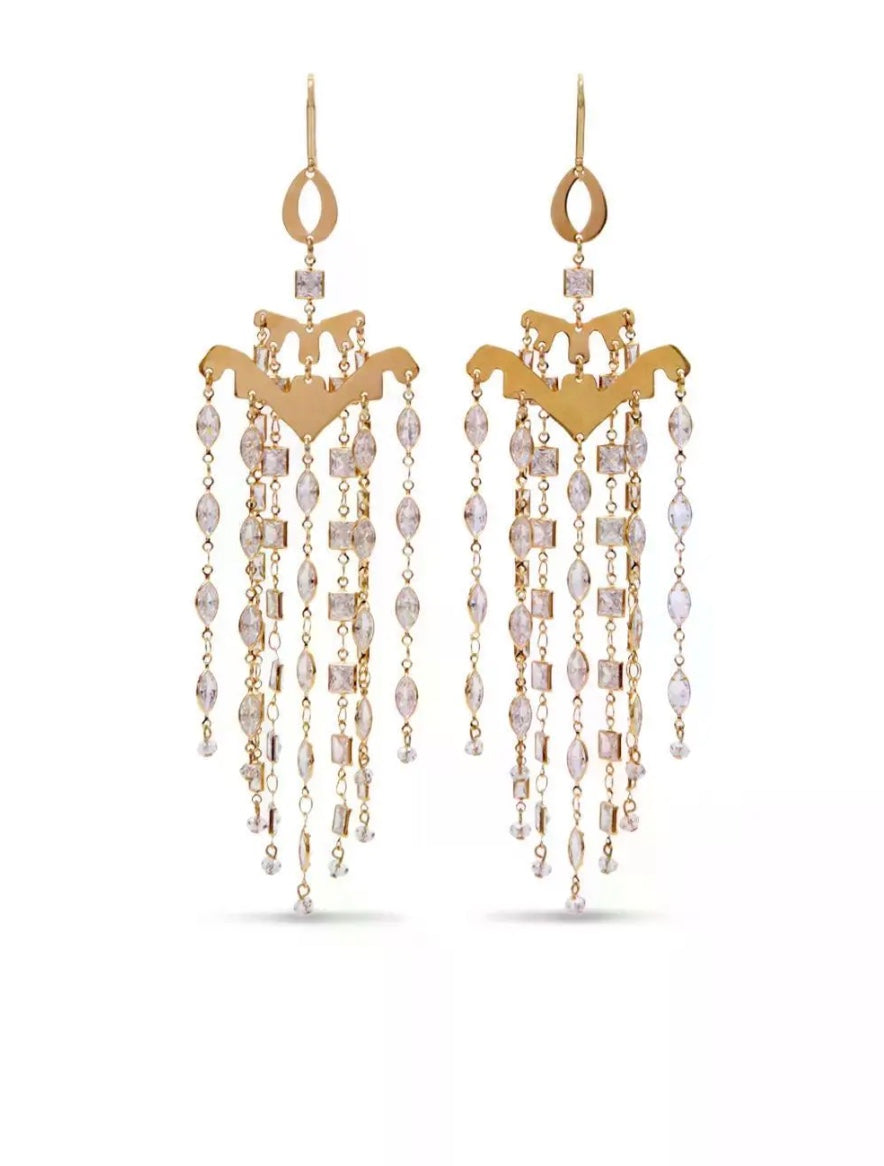 ISABEL MARANT MELINE FRINGE EARRINGS