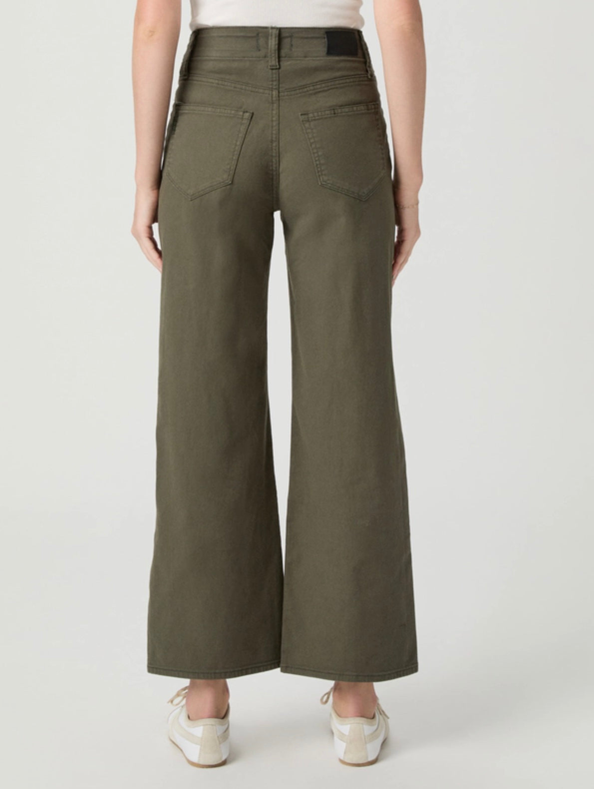 Paige Ari Waistband Tie Wide Leg Trousers