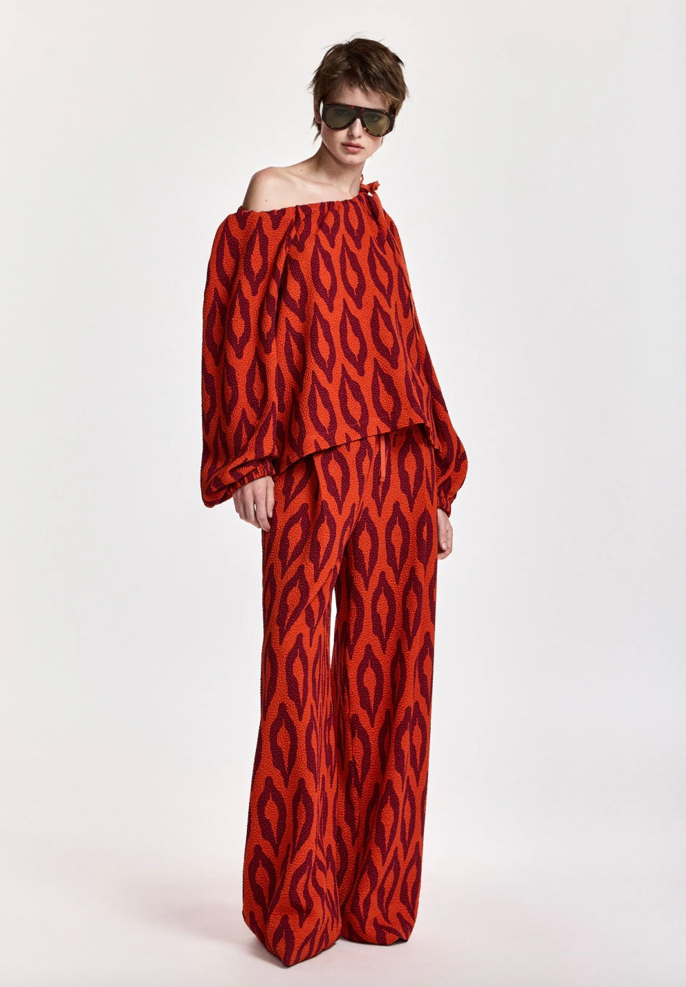 ESSENTIEL ANTWERP KONTENT WIDE LEG TROUSERS