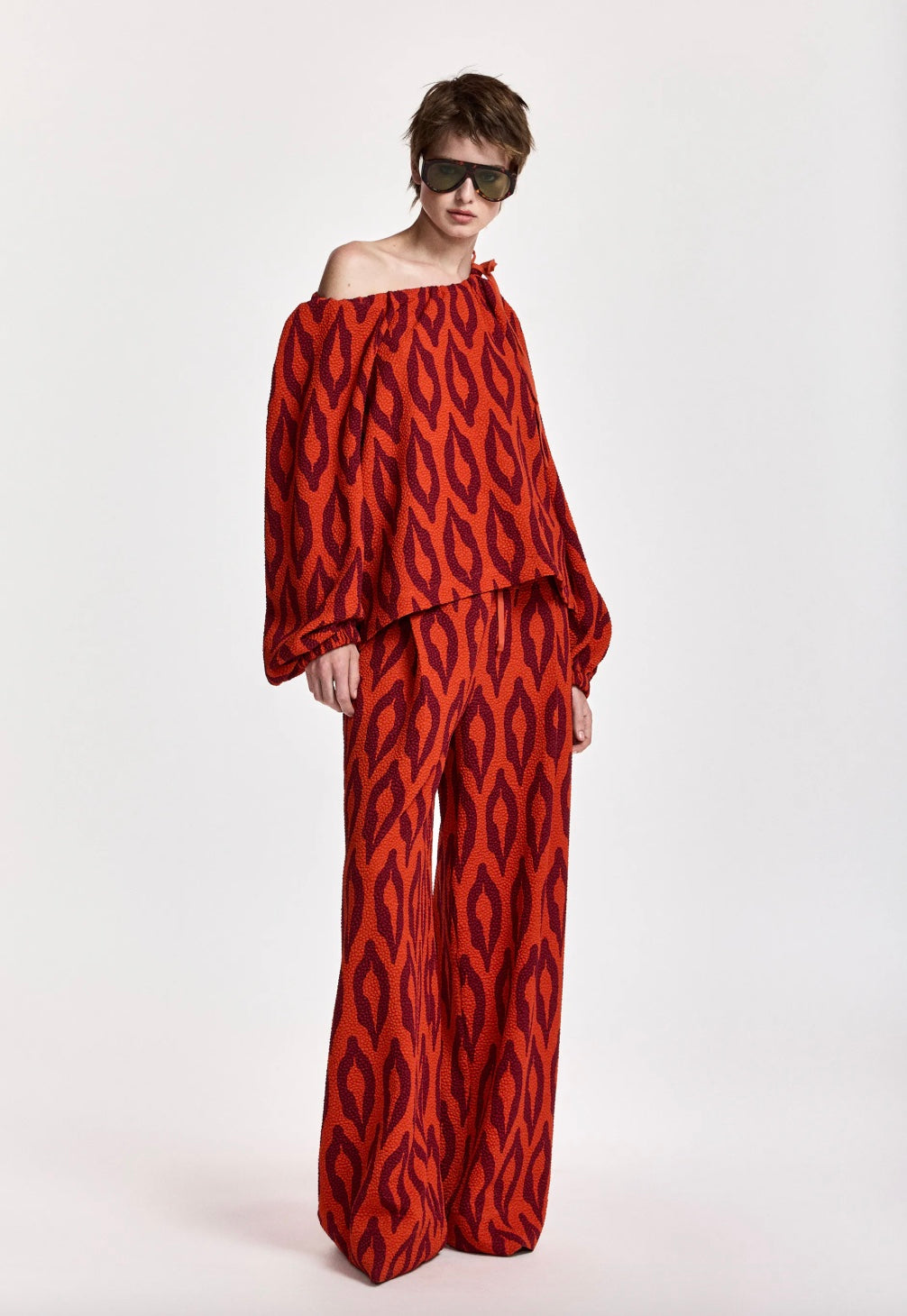 ESSENTIEL ANTWERP KOLORFUL PRINTED TOP