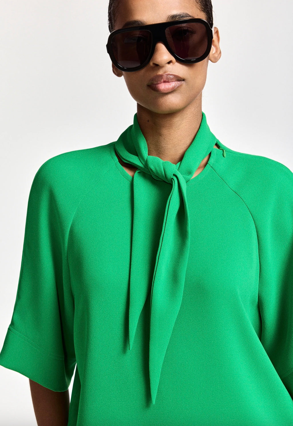 ESSENTIEL ANTWERP KASSIE SCARF COLLAR TOP