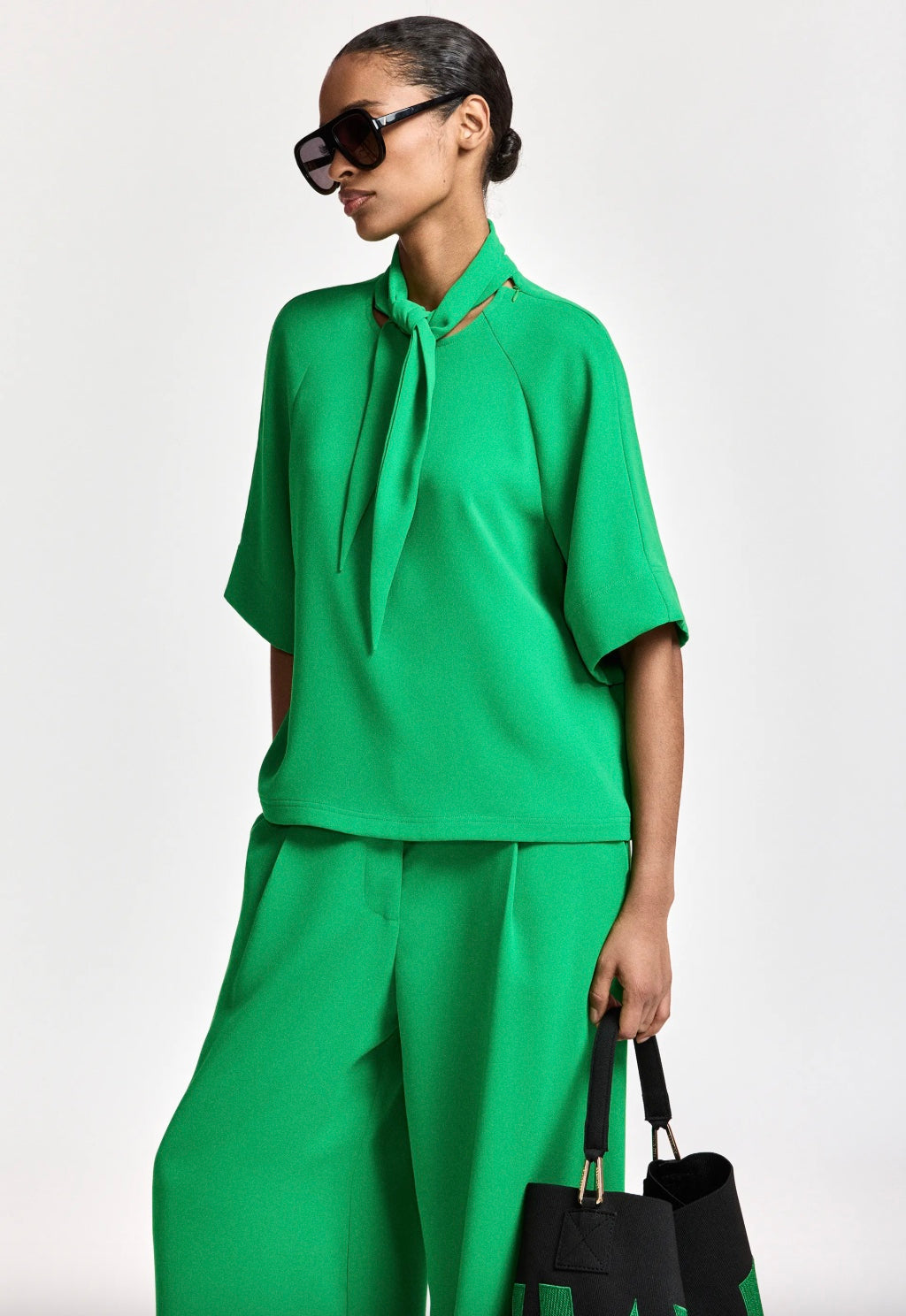 ESSENTIEL ANTWERP KASSIE SCARF COLLAR TOP