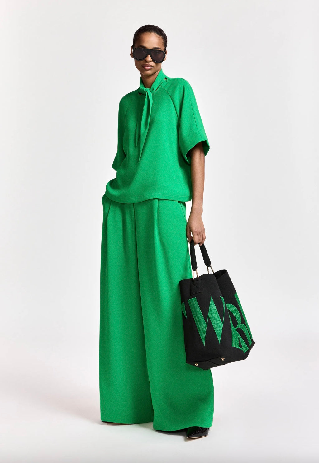 ESSENTIEL ANTWERP KASSIE SCARF COLLAR TOP