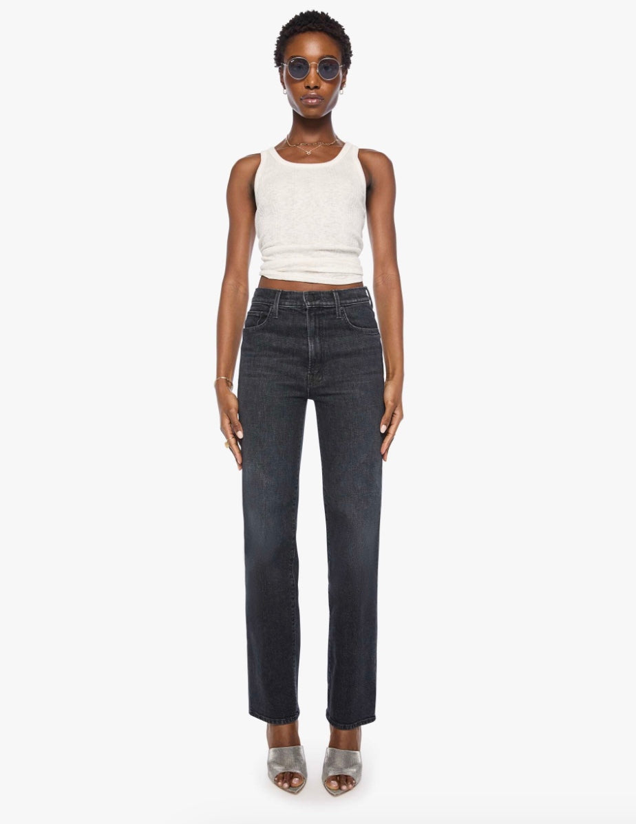 MOTHER DENIM THE RAMBLER ZIP SNEAK JEANS