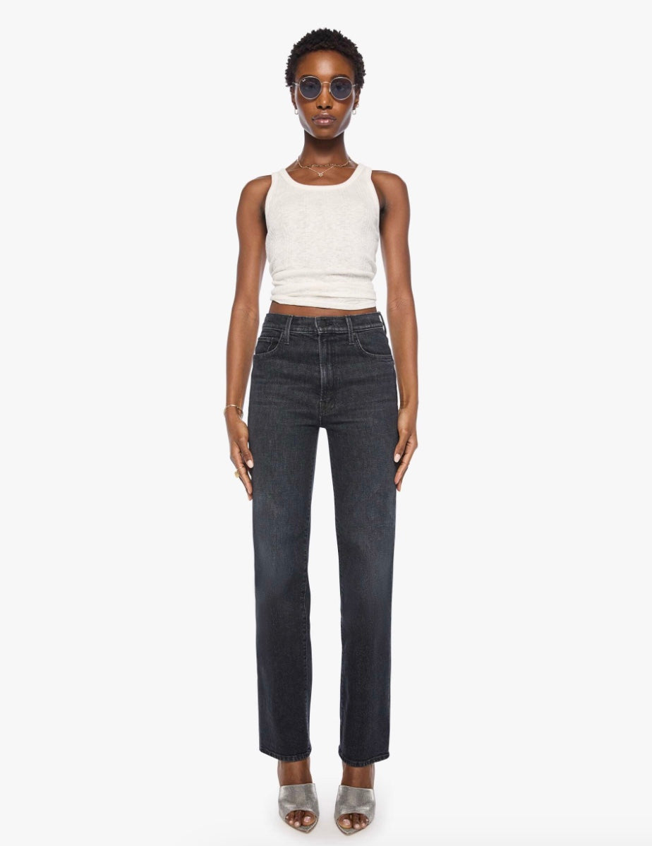 MOTHER DENIM THE RAMBLER ZIP SNEAK JEANS