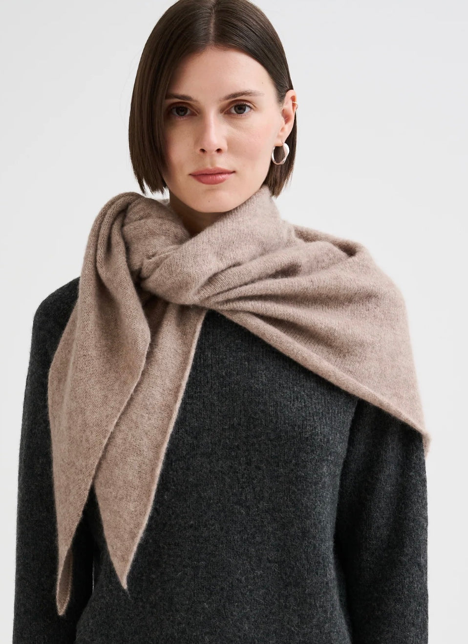 ROBERTO COLLINA CASHMERE AND SILK SCARF