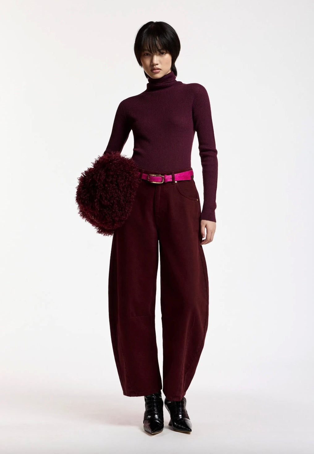 ESSENTIEL ANTWERP KOKOS COLOUR DENIM BARREL LEG