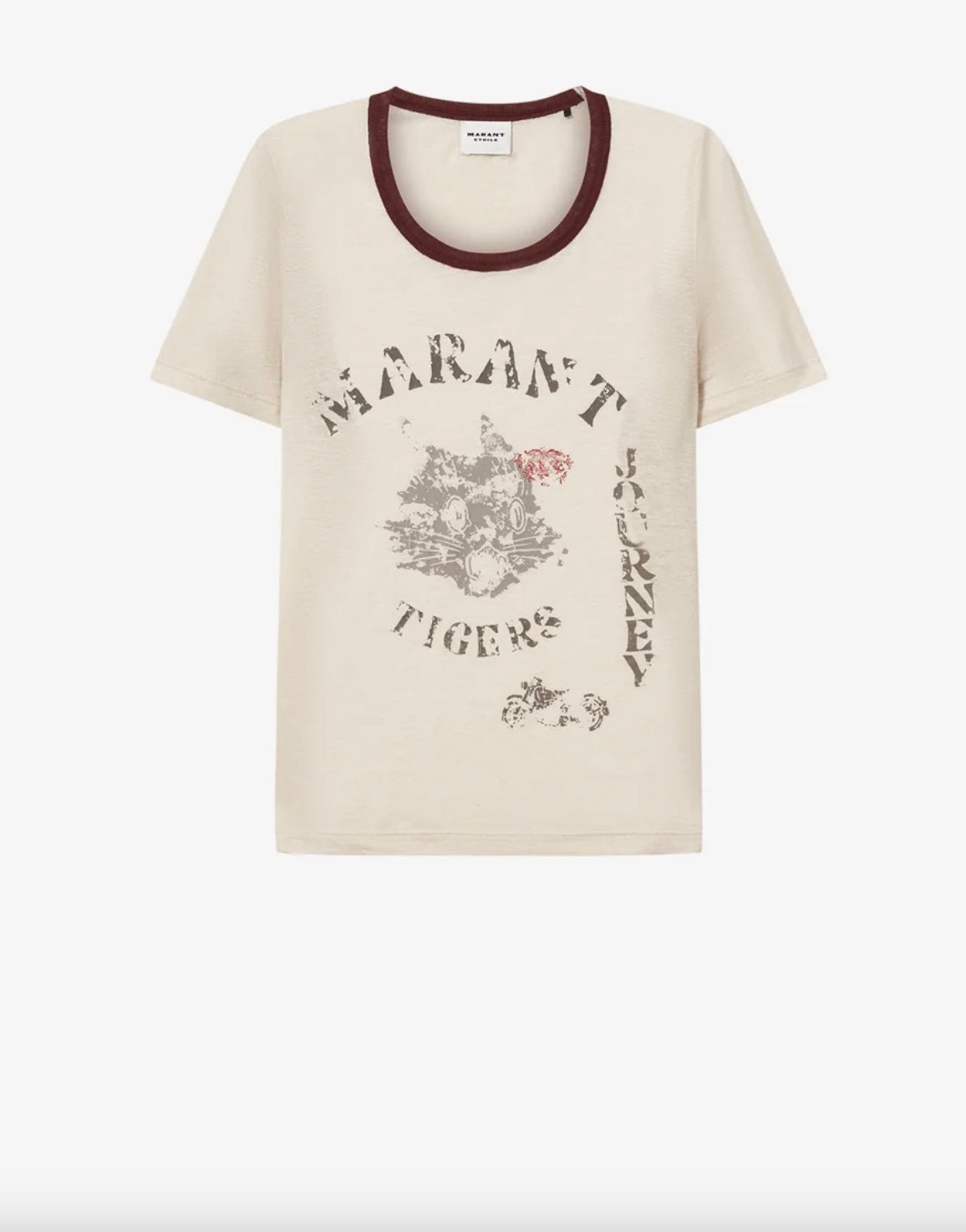 ISABEL MARANT ETOILE KILIAN LINEN T-SHIRT