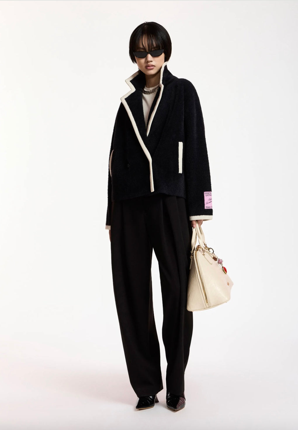 ESSENTIEL ANTWERP KUGAR CONTRAST CARDIGAN