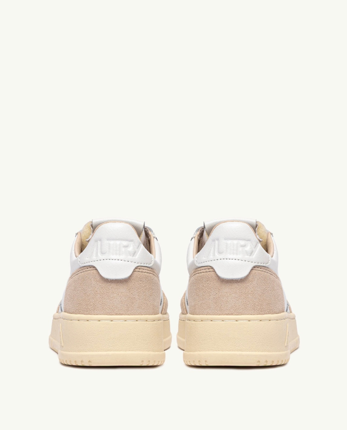 AUTRY MEDALIST LOW WOM LS33 LEATHER/SUEDE WHITE