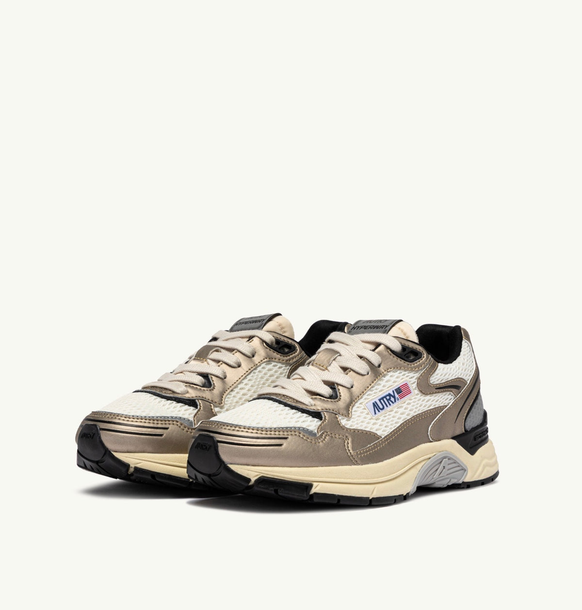 AUTRY HYPERWAY LOW WOM MV12 MESH/MIRROR PLATINUM/WHISPER WHITE/BLACK