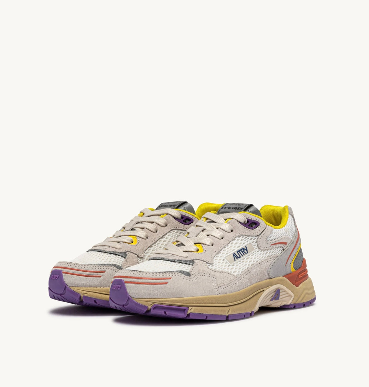 AUTRY HYPERWAY LOW WOM CI02 SUEDE/MESH/LEATHER WHITE/ARABESQUE