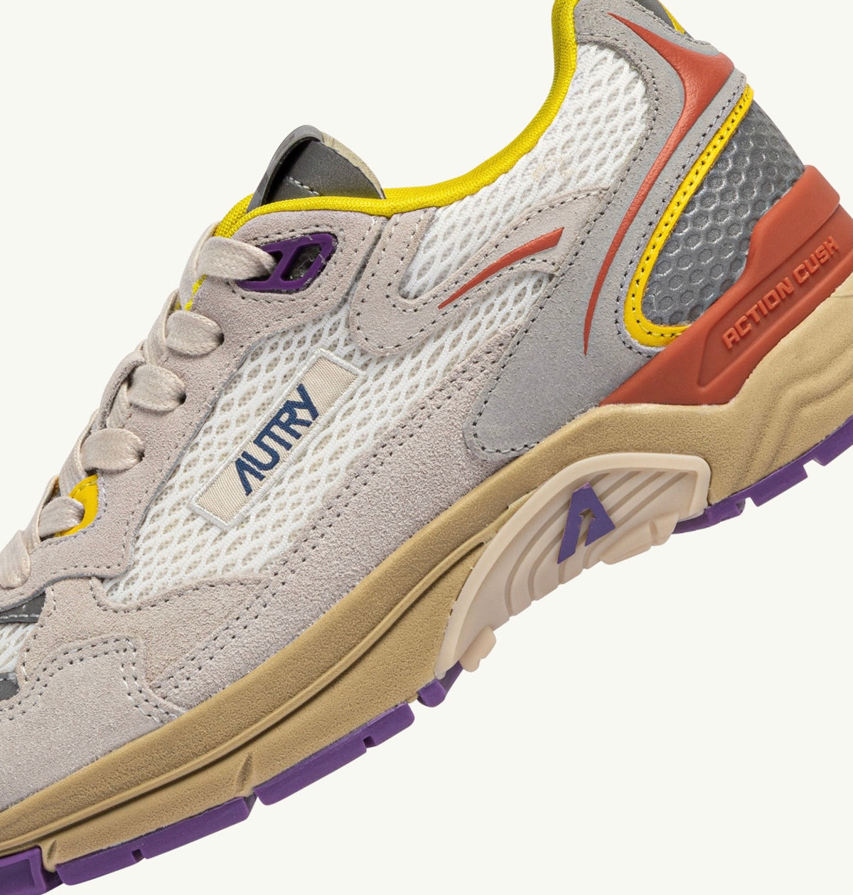 AUTRY HYPERWAY LOW WOM CI02 SUEDE/MESH/LEATHER WHITE/ARABESQUE