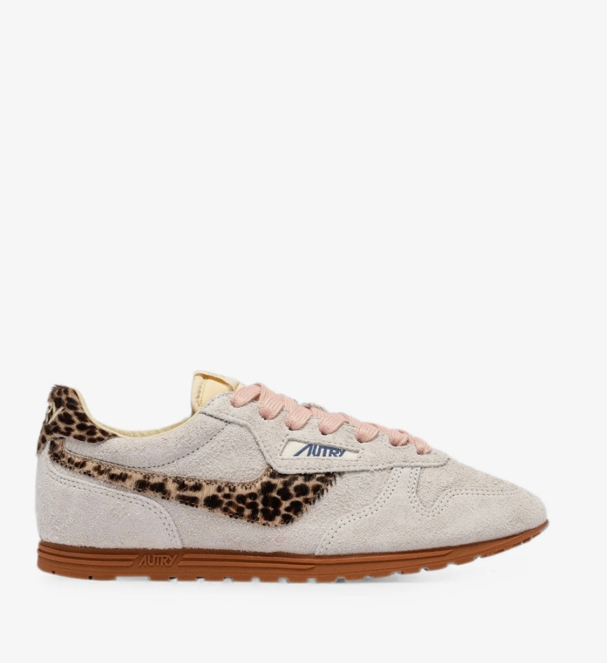 AUTRY WINDSPIN LOW WOM YE01 SUEDE/PONY WHITE/LEO