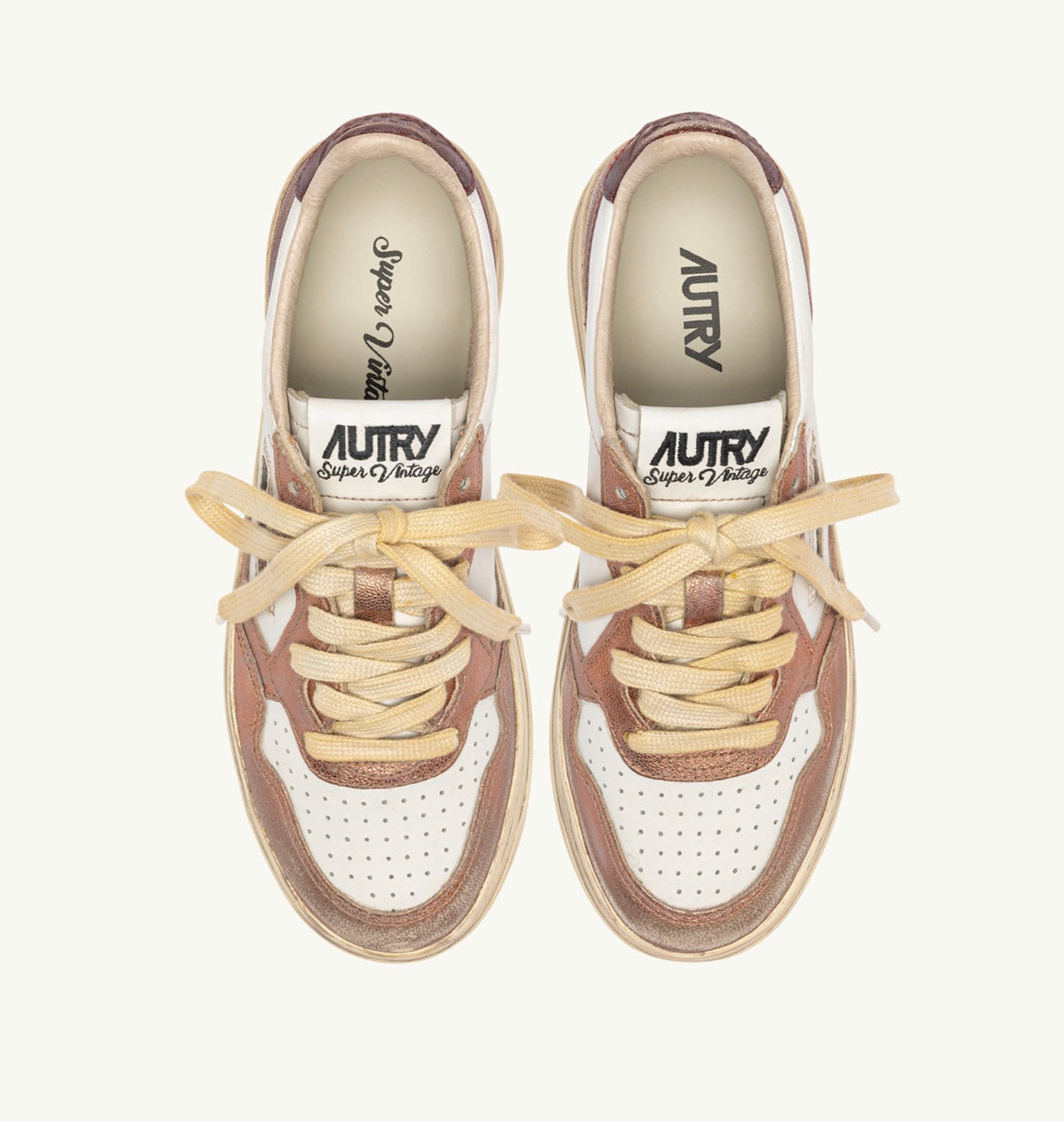 AUTRY SUP VINT LOW WOM MT14 METALLIC/LEATHER RISING SUN/JASPER