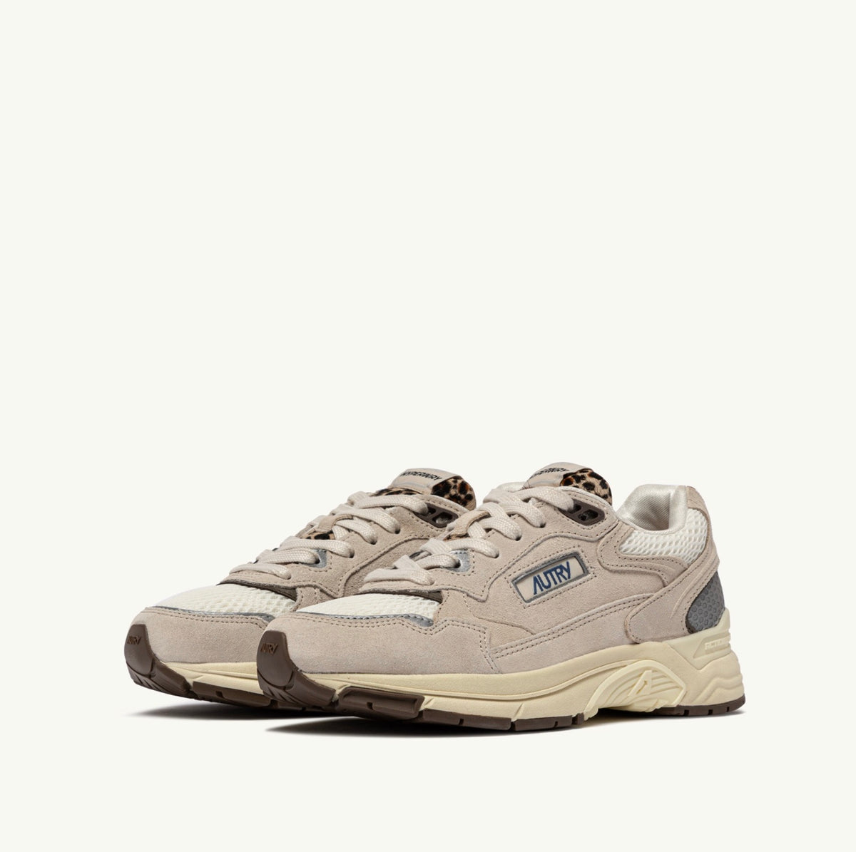 AUTRY HYPERWAY LOW WOM WA01 SUEDE/MESH/PONY SAND/MARSHMALLOW/LEOPARD