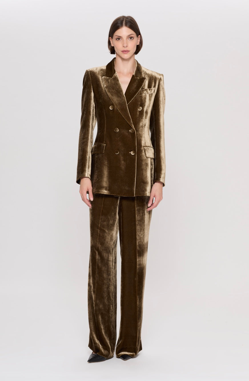 PAROSH RAVEL VELVET BLAZER