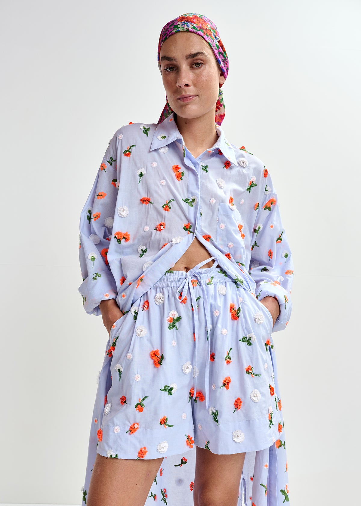 JAMANNA EMBROIDERED MAXI DRESS