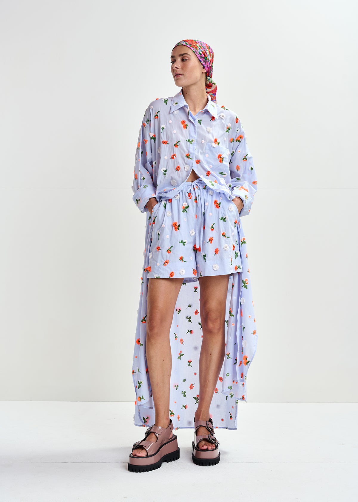 JAMANNA EMBROIDERED MAXI DRESS