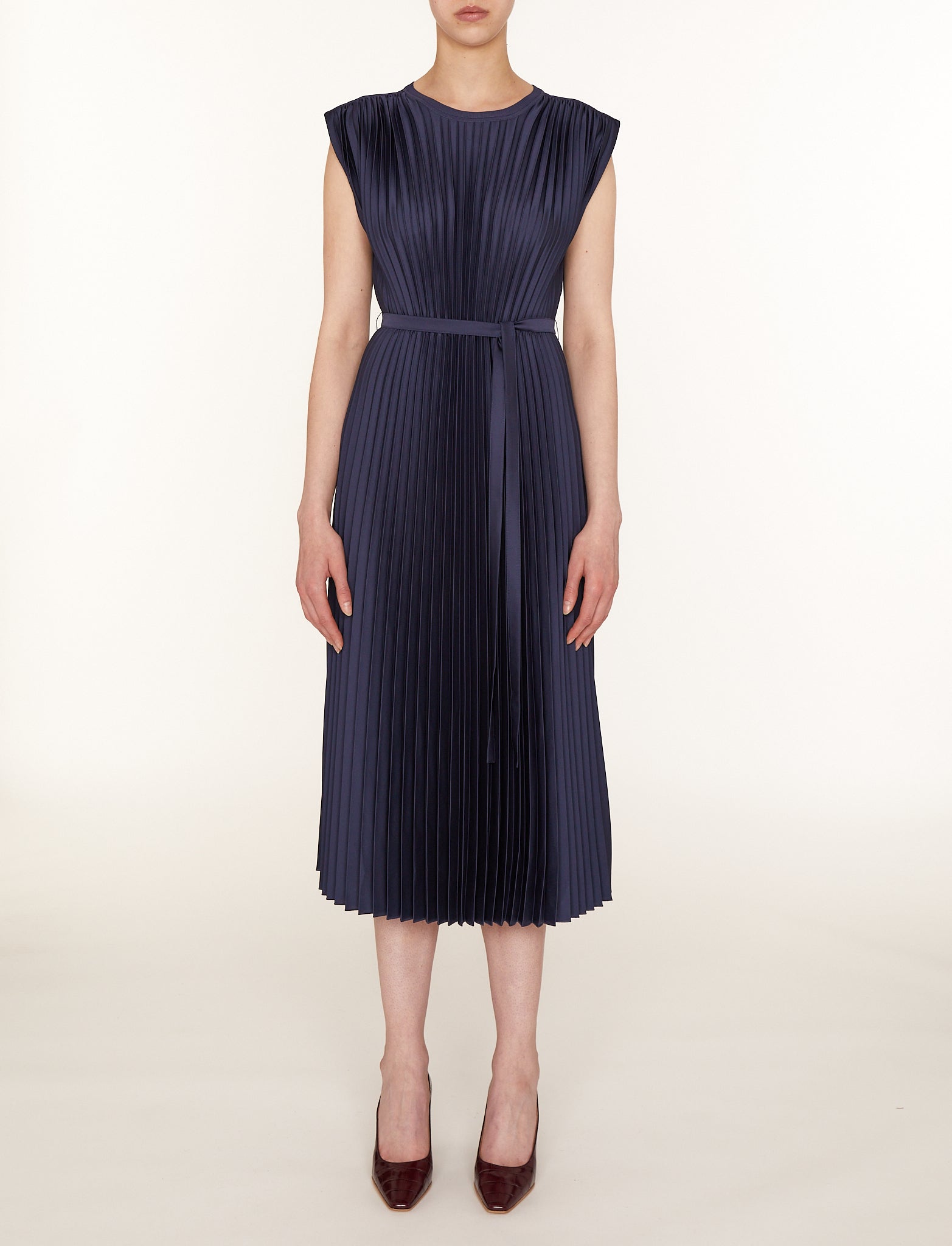 Volta-Dress-Knit Weave Plisse