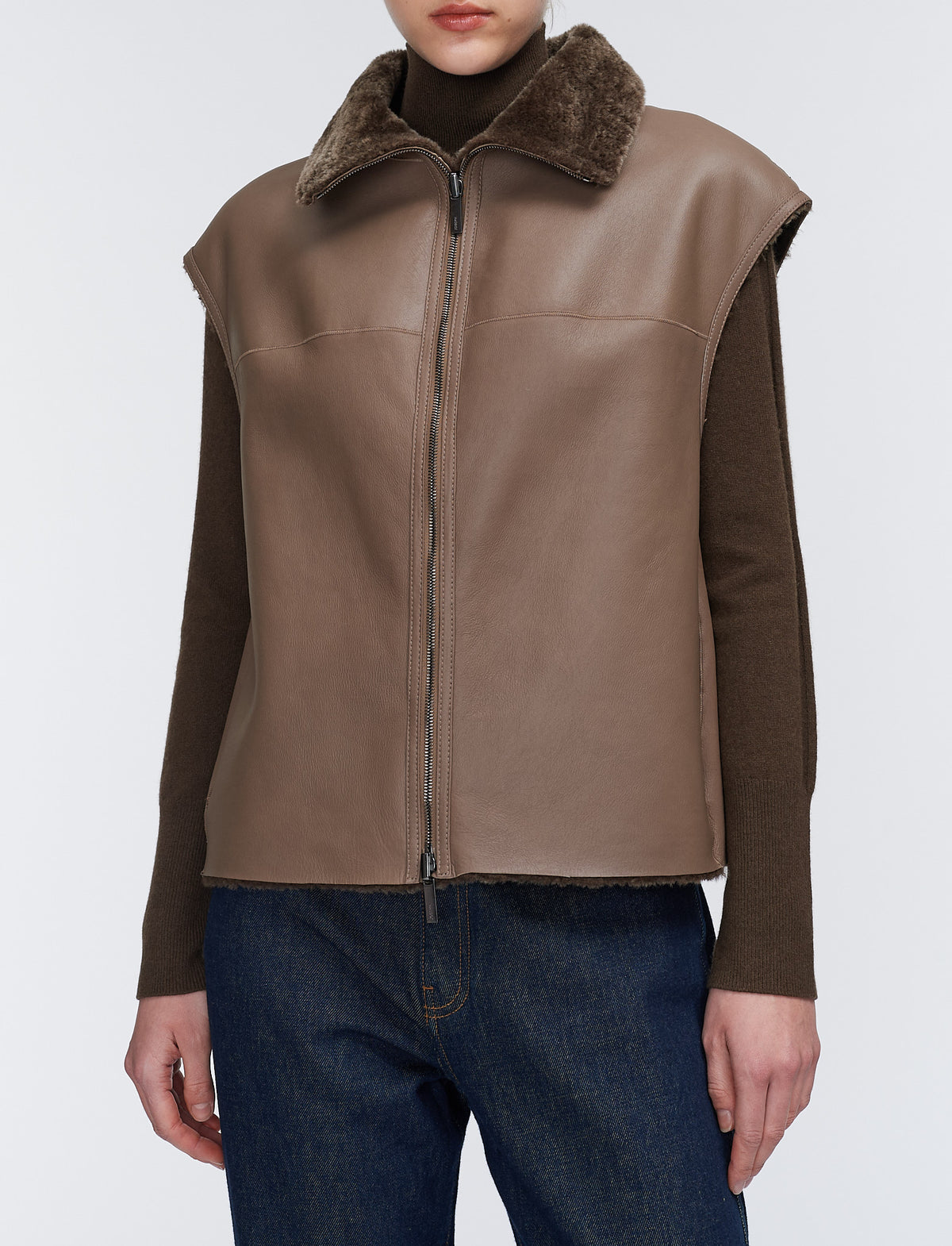 Nico-Jkt-Textured shearling