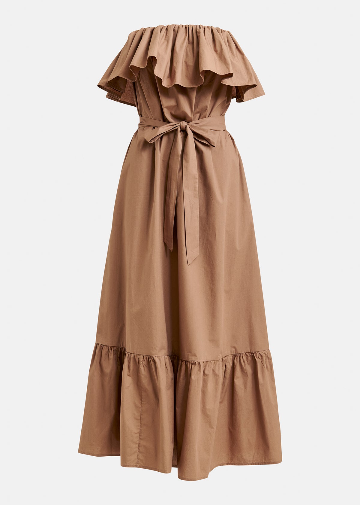 JOYCE BELTED RUFFLE DRESS