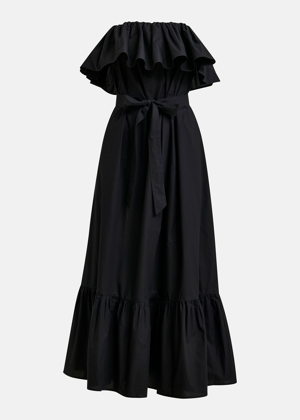 JOYCE BELTED RUFFLE DRESS